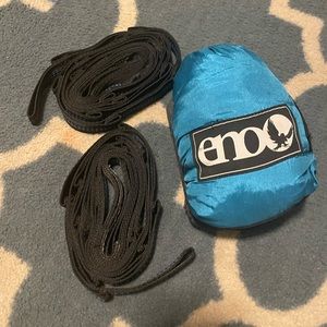 Eno doublenest hammock blue and gray with straps